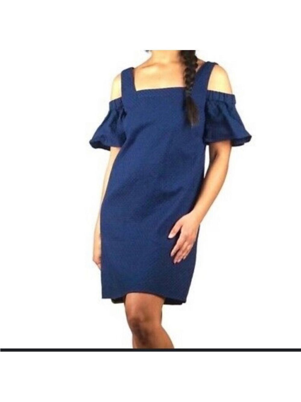 J. Crew Factory Cold Shoulder Flutter Sleeve Dress Size Small